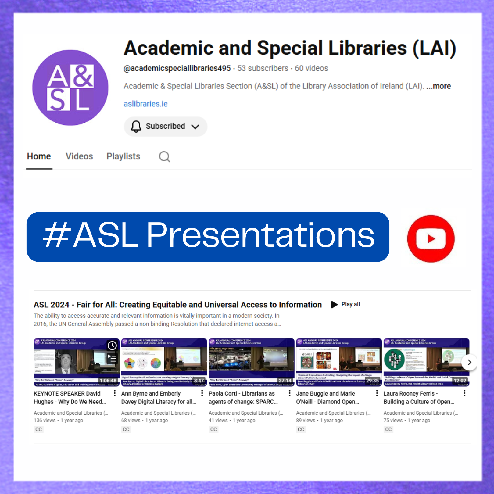 LAI A&SL Presentations